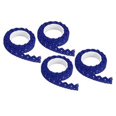 PATIKIL 파티킬 레이스 리본 점착 테이프 4롤 블루 16mm
