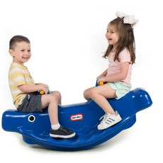 유치원 놀이방 예쁜 흔들목마 겸용 3인용 돌고래 시소 블루 말타기 유아 승용장난감