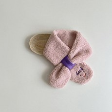 베이비 아기 머플러 유아 남아 여아 스마일 뽀글이 넥워머 어린이집 유치원 선물