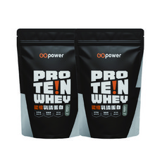 GOpower 濃縮乳清蛋白 芝麻拿鐵風味, 1kg, 2個