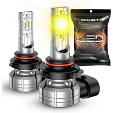 SEALIGHT H10 9145 9140 LED 안개 전구 앰버 12000LM 3500K 노란색 강한 빛 투과성 자동차 트럭 SUV 비극성을 위한 9040 9045 교체 전면, H10 Yellow