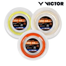 빅터 스트링 VBS-68P RL(POWER) 배드민턴 스트링 200M 롤 거트 오남스포츠, 로즈레드, 1개