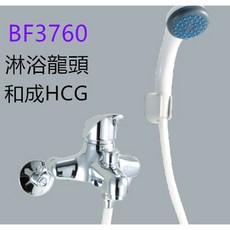 HCG 和成 BF3760 沐浴龍頭 附軟管 附蓮蓬頭, 1個, BF3720