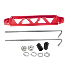 쿠쿠스토어 Subaru 배터리 타이 다운 브래킷 Honda Civic EK 홀더 BT-100 브레이스 알루미늄 바 고정, 06 Red