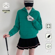 [순이야] S.여성 후끈 포켓 패딩 골프 반집업 등산복 아웃도어