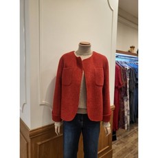 비꼴리끄 핸드메이드 울 노카라 숏재킷 B234WJ1030_s 656471