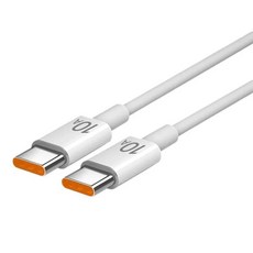 고속 충전기 PD 듀얼 USB C에서 C 타입 충전 케이블 데이터 코드용 전송 와이어 코드 1M 2M 3M 120W 10A, 0.25m, 10A White, 1개