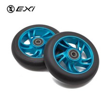 스턴트 스쿠터 바퀴 교체 버클 타이어 6y 컬러 110mm 베어링 킥보드 프로 킥, 1개, 110mm 블루 사이클론10개