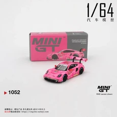 미니GT 1:64 # 1052 포르쉐 911 R 핑크 다이노소어 레이싱 IMSA 로드 아메리카 자동차 합금 모델 다이캐스, 02 Porsche 911 box