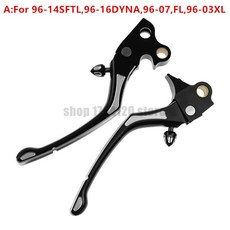 오토바이 교체 레귤레이터 클러치 &amp; 브레이크 레버 세트 블랙/크롬 Harley Sportster 883 1200 Touring