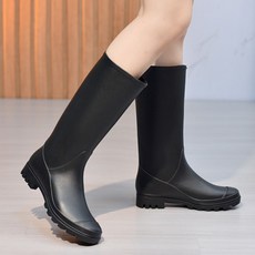저스트딜 롱부츠 런칭 여성장화 심플 롱 레인부츠 미끄럼방지