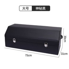 자동차 상자 정리함 차량용 알루미늄 트렁크정리함 폴딩 인테리어 알미늄 트렁크 정리 카이엔, 1, 1 블랙 스몰 사이즈 3831 30 차량표지판