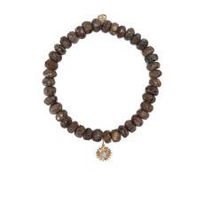 시드니에반 14K 옐로 골드 라브라도라이트 비즈 브레이슬릿