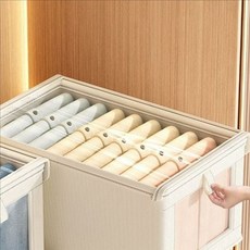 접이식 투명 창 옷 정리함 리빙박스 투명 창 수납함 의류agn99eQs