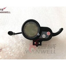 전동킥보드 스로틀게이지 계기판 속도계 대시보드 스쿠터, 1개, 원형 헤드 수컷 파란 화면