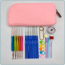 鉤針套裝 DIY編織工具 TPR軟柄, 1套