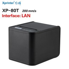 영수증 프린터 80MM 자동 USB LAN POS 80T USB 주방 커터 핸드 포트, 80T LAN, 영국 플러그, 80T LAN