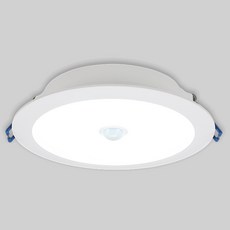LED 다운라이트 센서등 매입형 주광색 현관 복도 베란다 등 스마트 센서조명, 1개, 6인치(170mm)