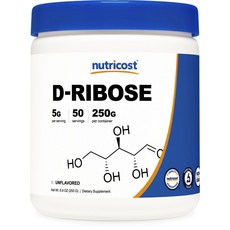 Nutricost D-核糖無味, 1個, 250克