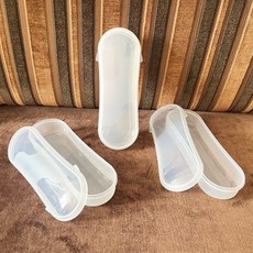 316不鏽鋼兒童餐具組 可愛叉勺套裝 食品級硅膠手柄 附收納盒, 1個, 收納盒一個, 透明, 收納盒一個