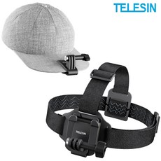 고프로 오즈모액션 헤드 스트랩 모자 캡 클립 마운트 2 in 1 타입 텔레신, 단품, 1개