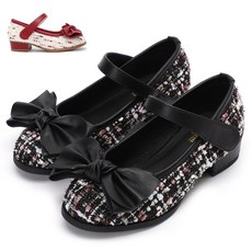 J's mom 毛呢蝴蝶結娃娃鞋 JC774