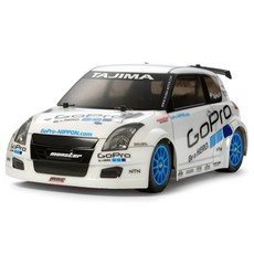 타미야 GoPro 몬스터 스포츠 슈퍼 스위프트 M-05 섀시 RC카, 혼합 색상, 1개
