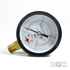 제오오스토어 오일압력게이지 60mm 10k 8A 압력측정계측기 유압게이지 설비압력게이지 공업용압력게이지