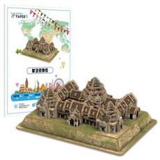 모두의취미 3D우드락 입체 퍼즐 모형 시리즈, 1개, 미니 앙코르와트, 1피스