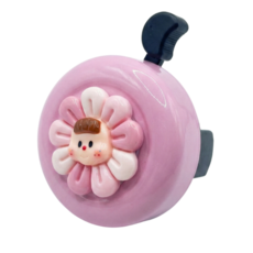 귀여운 자전거 꽃 차임벨, 핑크, 1개
