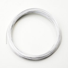 로모주 알루미늄 공예용 철사 와이어 5M 만들기 재료, 1개, 실버_1mm