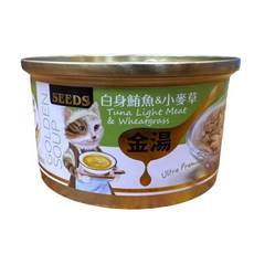 金湯 鮪魚+小麥草 貓罐頭, 80g, 24個, 白身鮪魚&小麥草