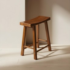레이 풋 스툴 발받침대 화장대의자 원목 현관 보조 의자 2colors, 1개, 브라운(WVC109-BR)