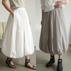 하늘바라기 여성용 루델 바스락 벌룬핏 구름 스커트