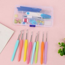DIY 뜨개질 바늘 53P 코바늘 골무 바늘 케이스 풀세트