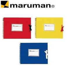Maruman S312 Art spiral F2 螺旋 素描本 手繪本 速寫簿 24頁, S312 F2素描本 黃色, 1個