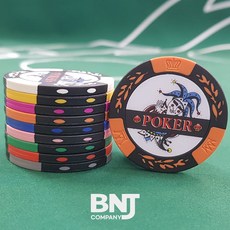 월드트리 조커 포커칩 게임칩 카지노칩 국제규격, 2.주황, 1개