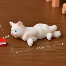레진 고양이 장식품 새끼 피규어 동물 미니어처 요정 정원 인형 집 장식 풍경 홈 데코, 10. 6