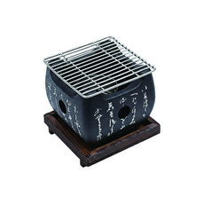 캠핑 가정용 미니 일본식 화로 개인화로 경량 원형 그릴 화로대 홈캠핑, 일본식 미니화로대, 중형, 1개, 일본식 화로 정사각(대)