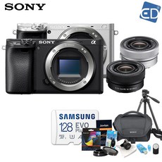 소니정품 A6400 16-50mm 128GB 패키지 미러리스카메라 /ED, 01 소니A6400블랙+16-50mm+128GB, 01 소니A6400K (블랙)패키지