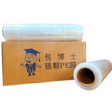 包博士 工業用伸縮膜 附發票, 1件, PE伸縮膜, 透明