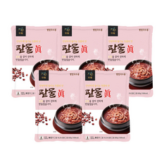 다림죽 다림 팥물 진 () 면 미포함/ 간편식 캠핑용 밀키트 팥죽 팥칼국수, 500g, 5세트