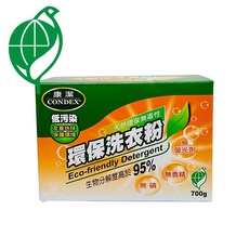 康潔 CONDEX 環保洗衣粉 700g 低污染 無螢光劑 無香精 無磷 生物分解度高於95% 環保標章認證, 1個