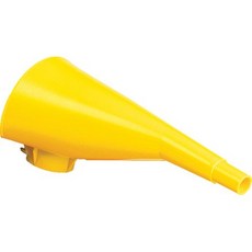 Eagle Plastic Funnel for Type I Metal Safety Cans 5"x 7"x 12" Made of Chemically Resistant High, 노란색, 1팩