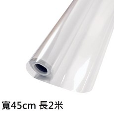 牆面保護膜 靜電吸附透明防髒防水貼紙, 1個, 寬45cm 長2米