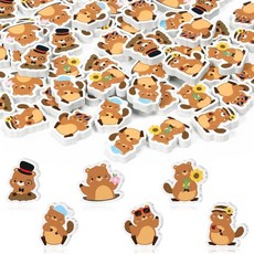 ANGOLIO Fall Thanksgiving Turkey Erasers 60Pcs Bulk Fall Themed Pencil Erasers Toppers for Kids, 기독교