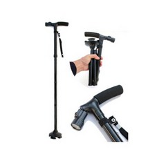 접이식 할아버지 지팡이 휴대용 초경량 보행 선물 min+42751mx, 한발지팡이A LED, 한발지팡이A LED, 한발지팡이A LED