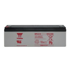 【YUASA】湯淺NP2.3-12鉛酸電池12V2.3Ah，適用於監視系統、太陽能照明燈及電子磅秤, 1個