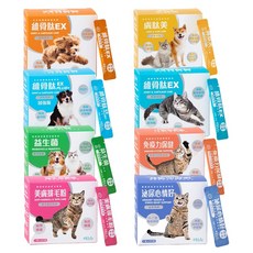 可蒂毛毛 3護型營養品1g*30入 犬貓保健品 貓保健 狗保健 排毛粉 泌尿道 免疫力 益生菌 關節 皮膚, 1個, 美膚排毛(貓用)