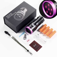 휴대용 UV램프 젤램프 LED 아트 산업용 인쇄 무선, 1개, 180W 365nm 6LED / 보안경